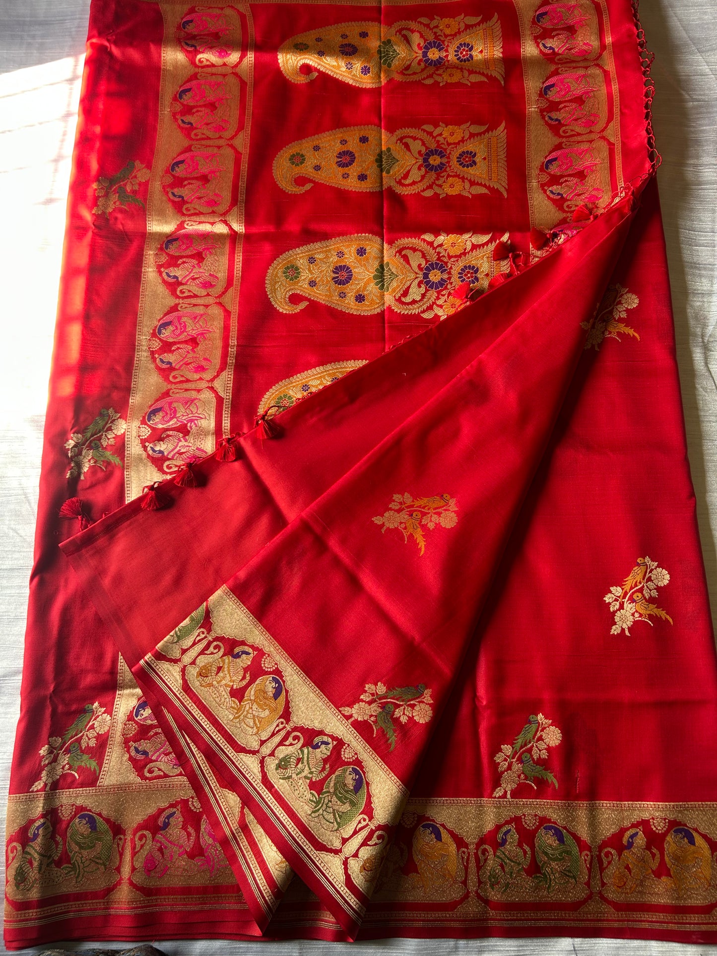 Pure katan raja rani Banarasi Saree