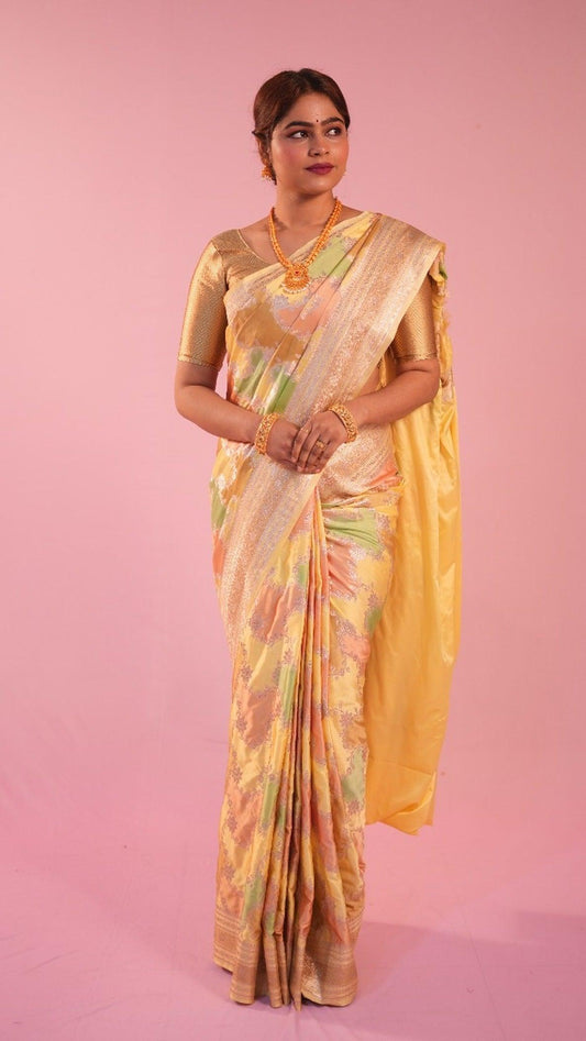 Banarasi Rang Kart Saree