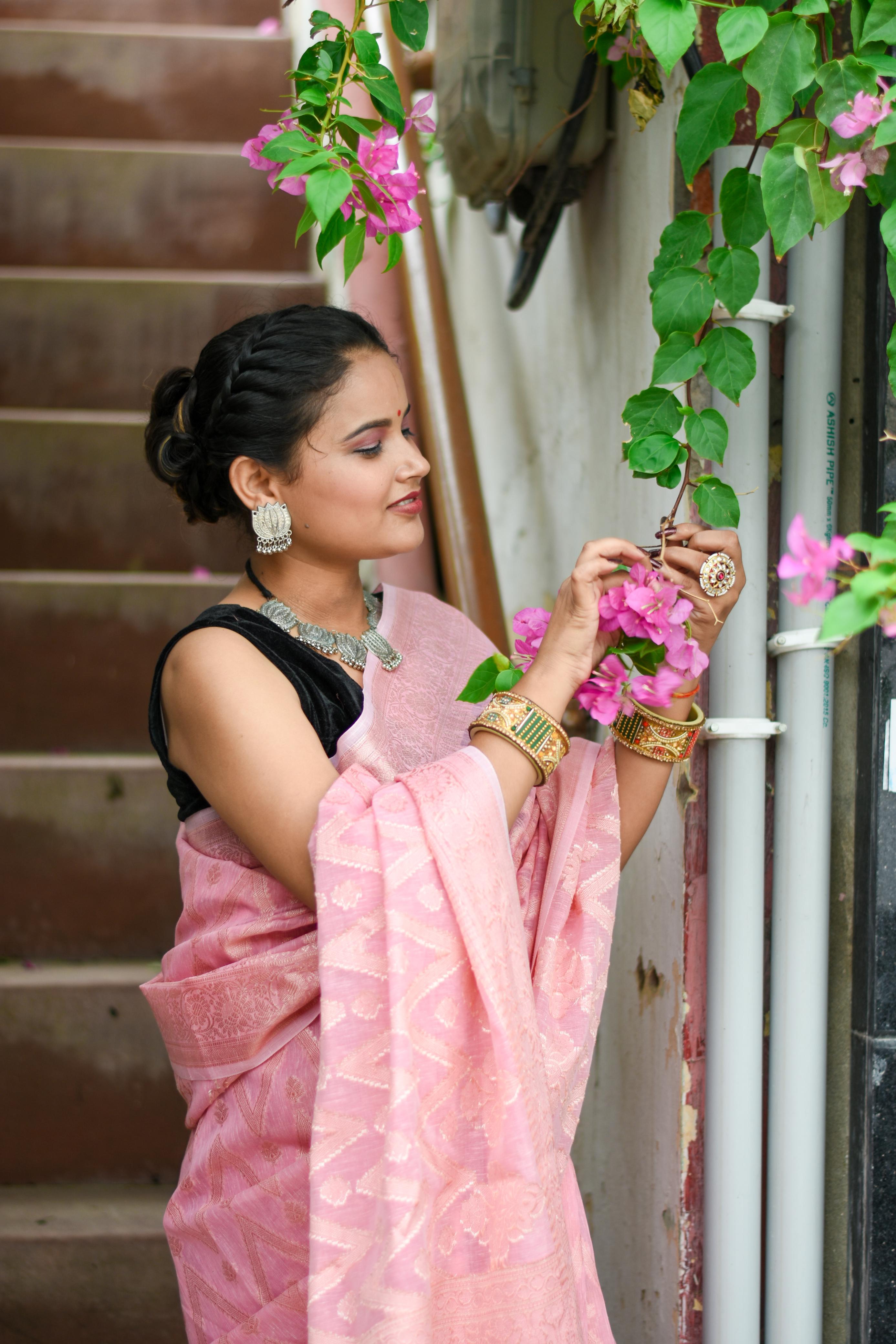 Pure Cotton Linen Sarees