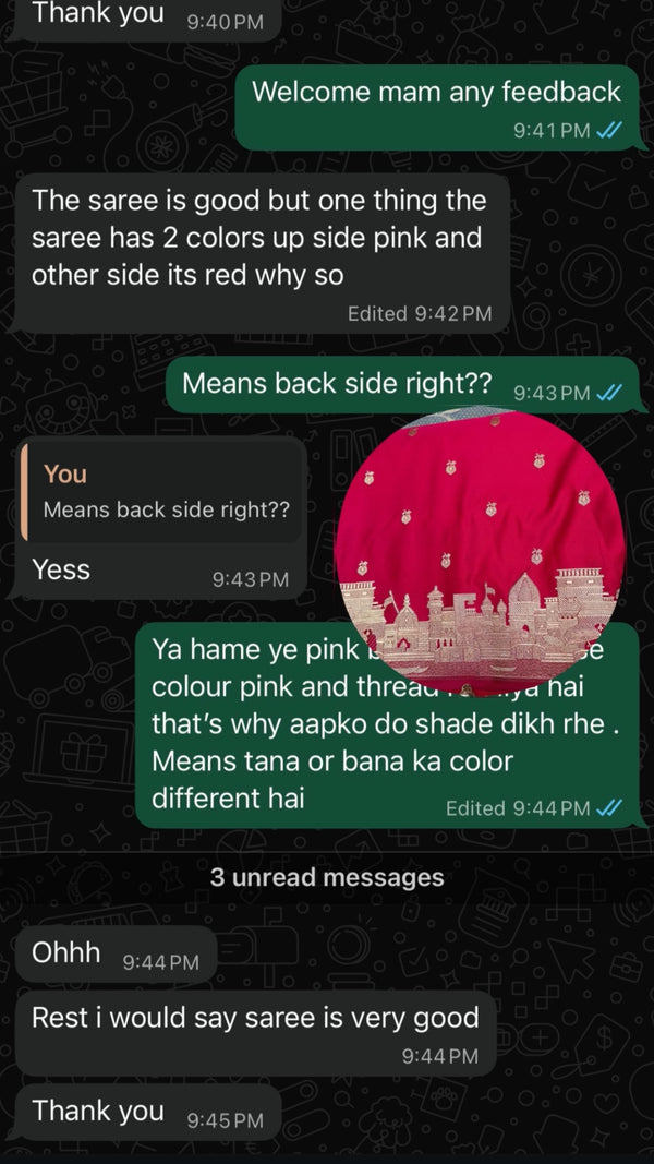 WhatsApp screenshot from Anjali Verma