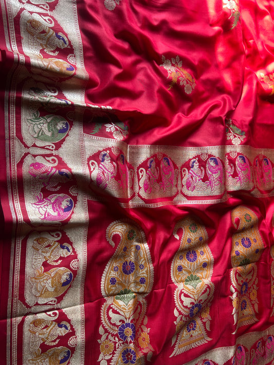 Pure katan raja rani Banarasi Saree