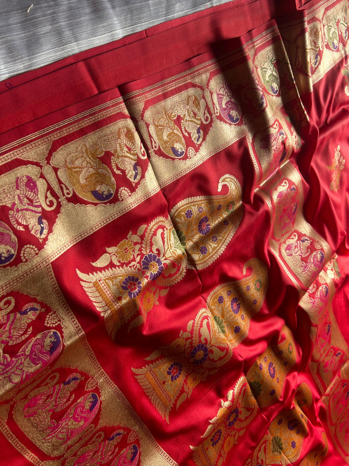 Pure katan raja rani Banarasi Saree