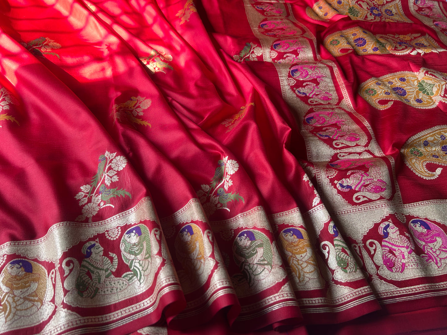 Pure katan raja rani Banarasi Saree