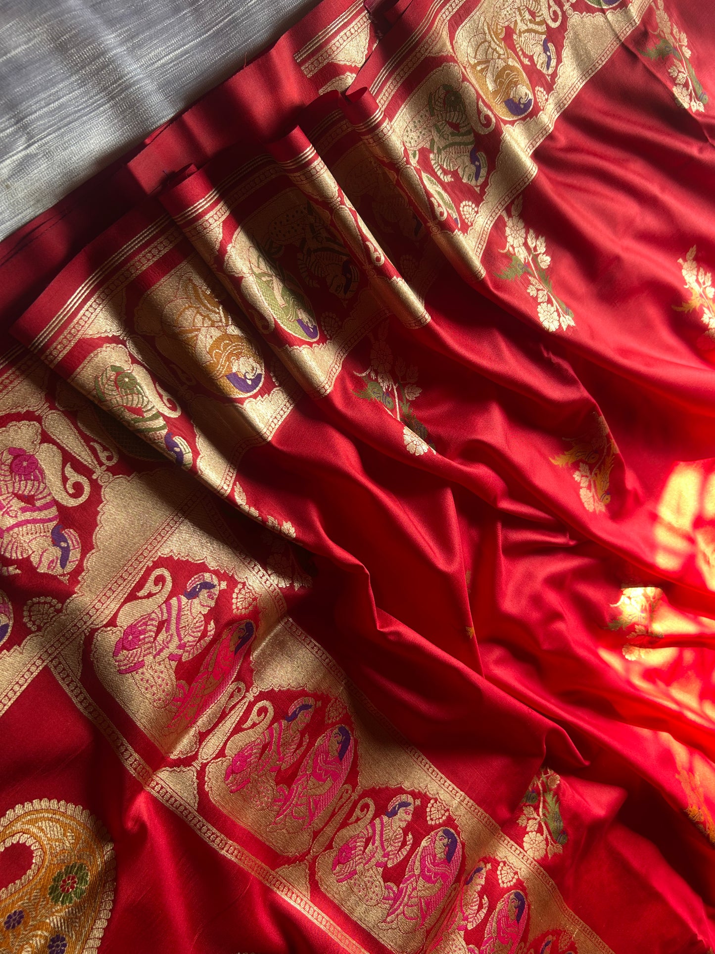 Pure katan raja rani Banarasi Saree