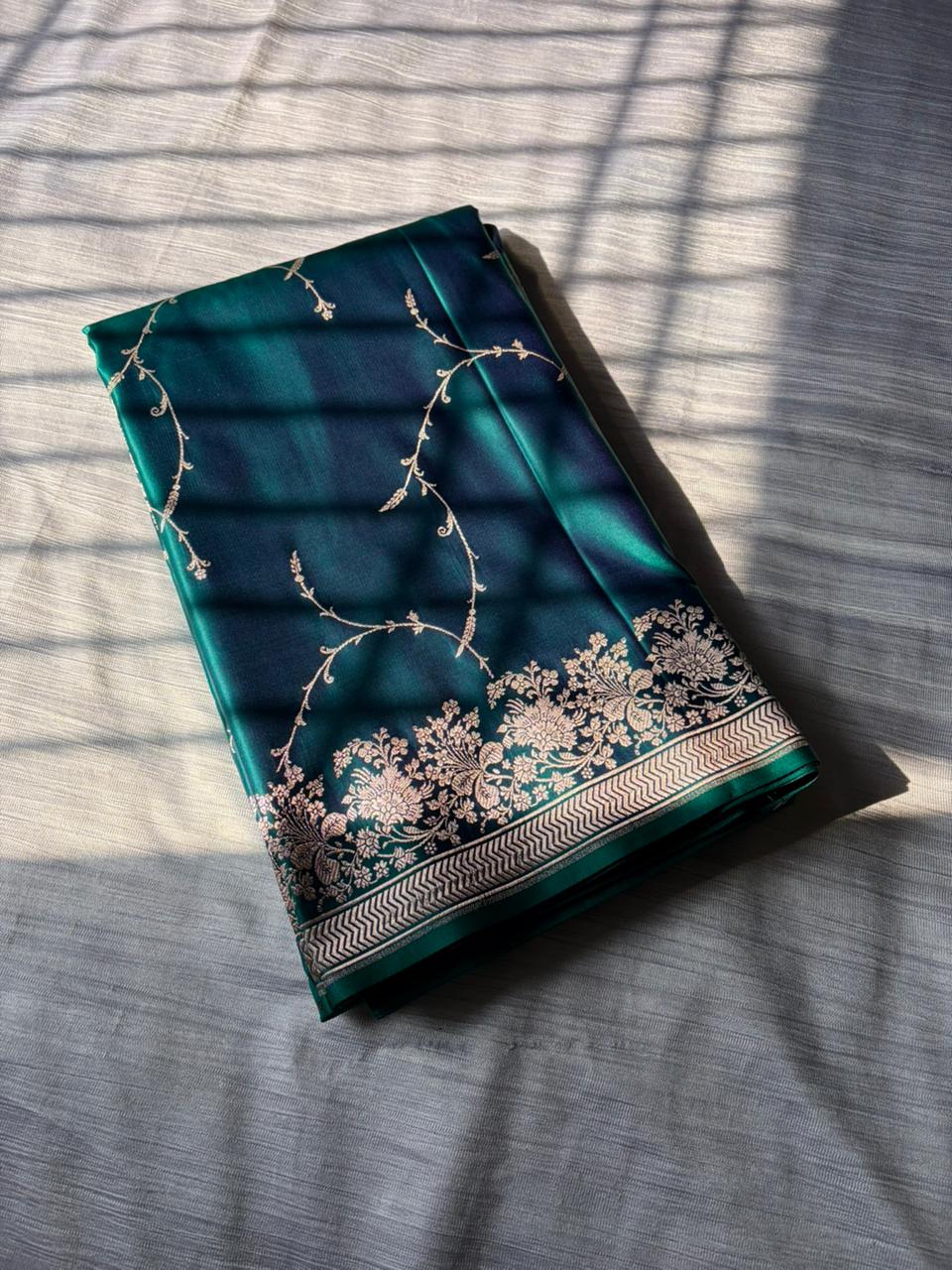 Neel Jalika Saree In Premium Mashru Silk