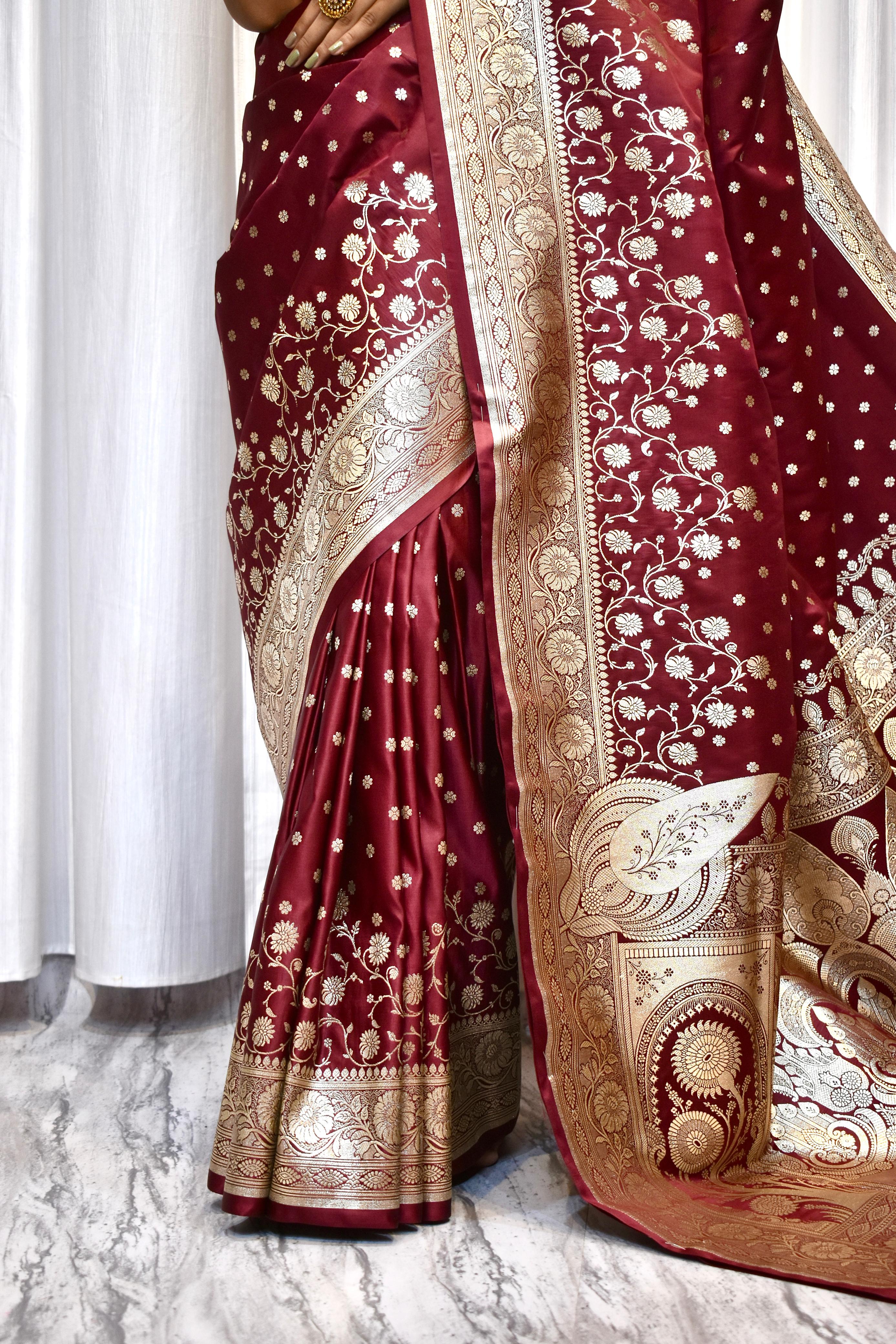 Katan saree for wedding best sale