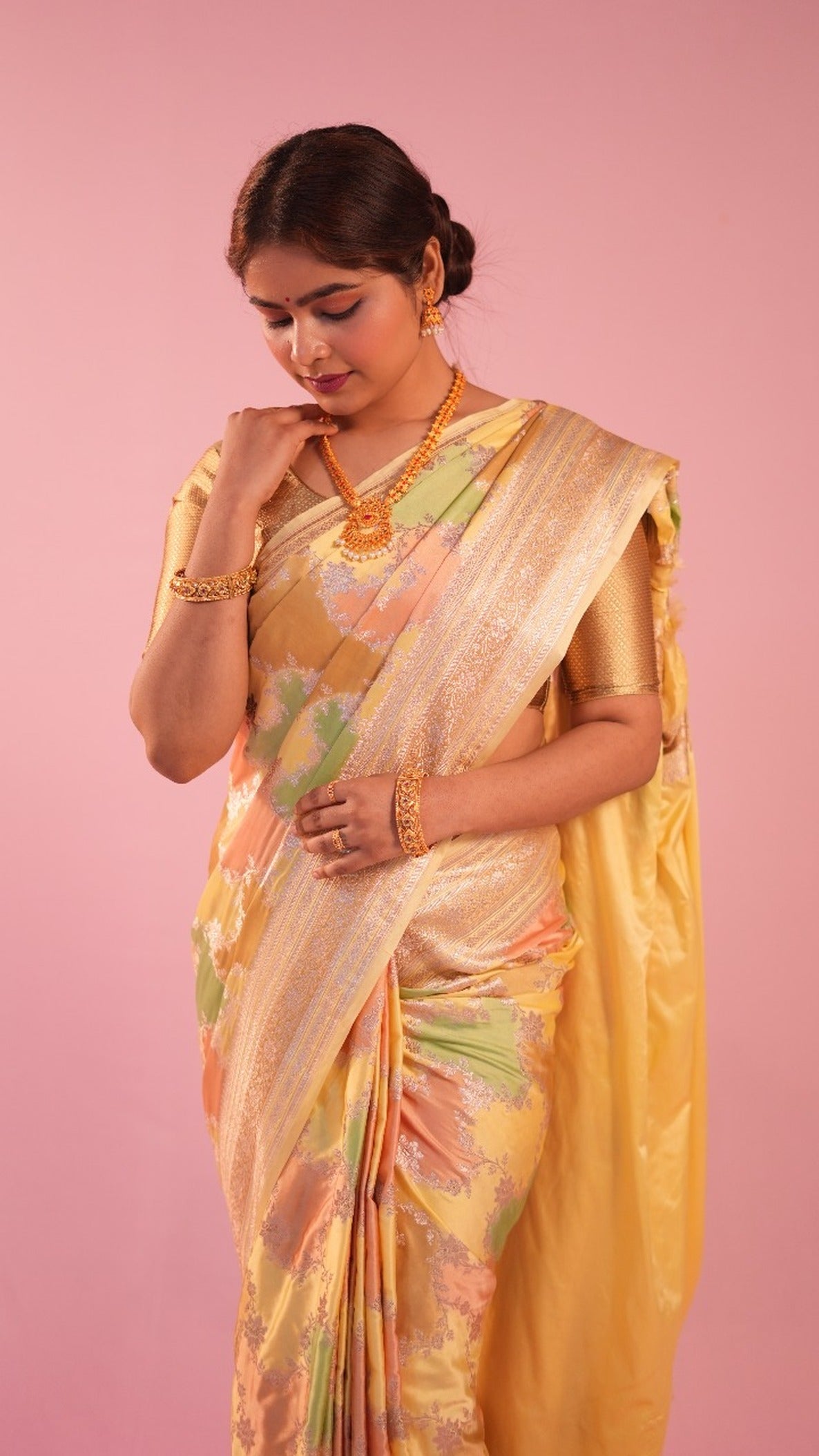 Banarasi Rang Kart Saree