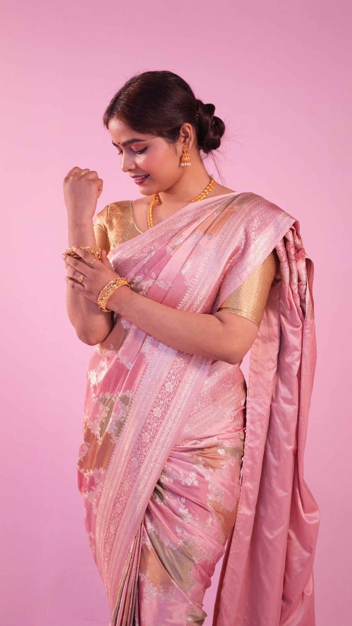 Banarasi Rang Kart Saree