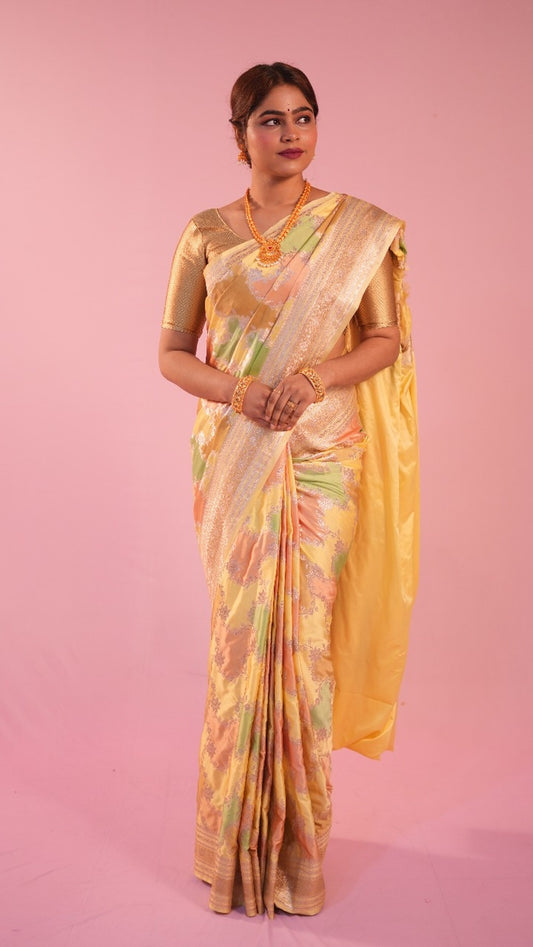 Banarasi Rang Kart Saree