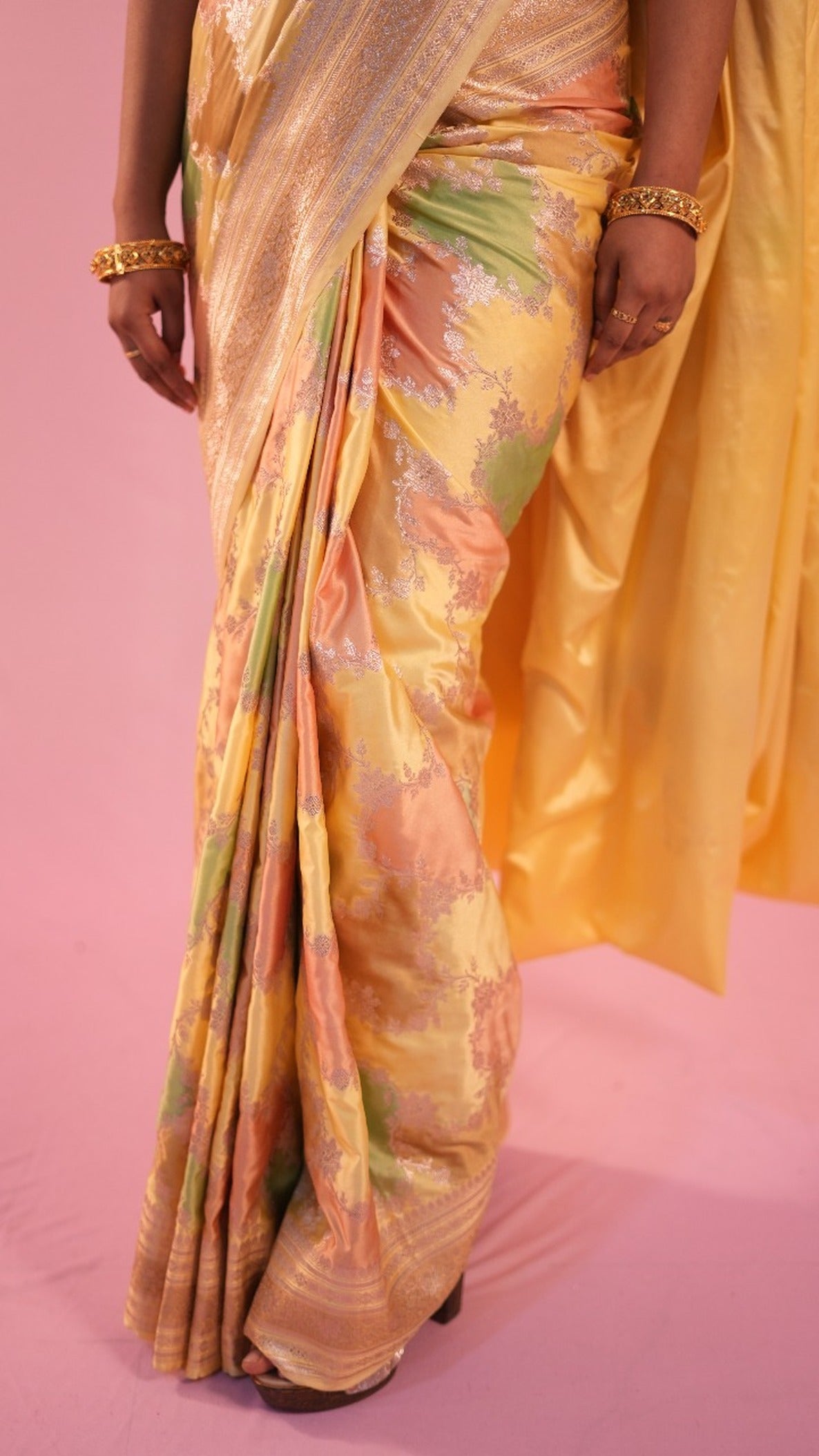 Banarasi Rang Kart Saree