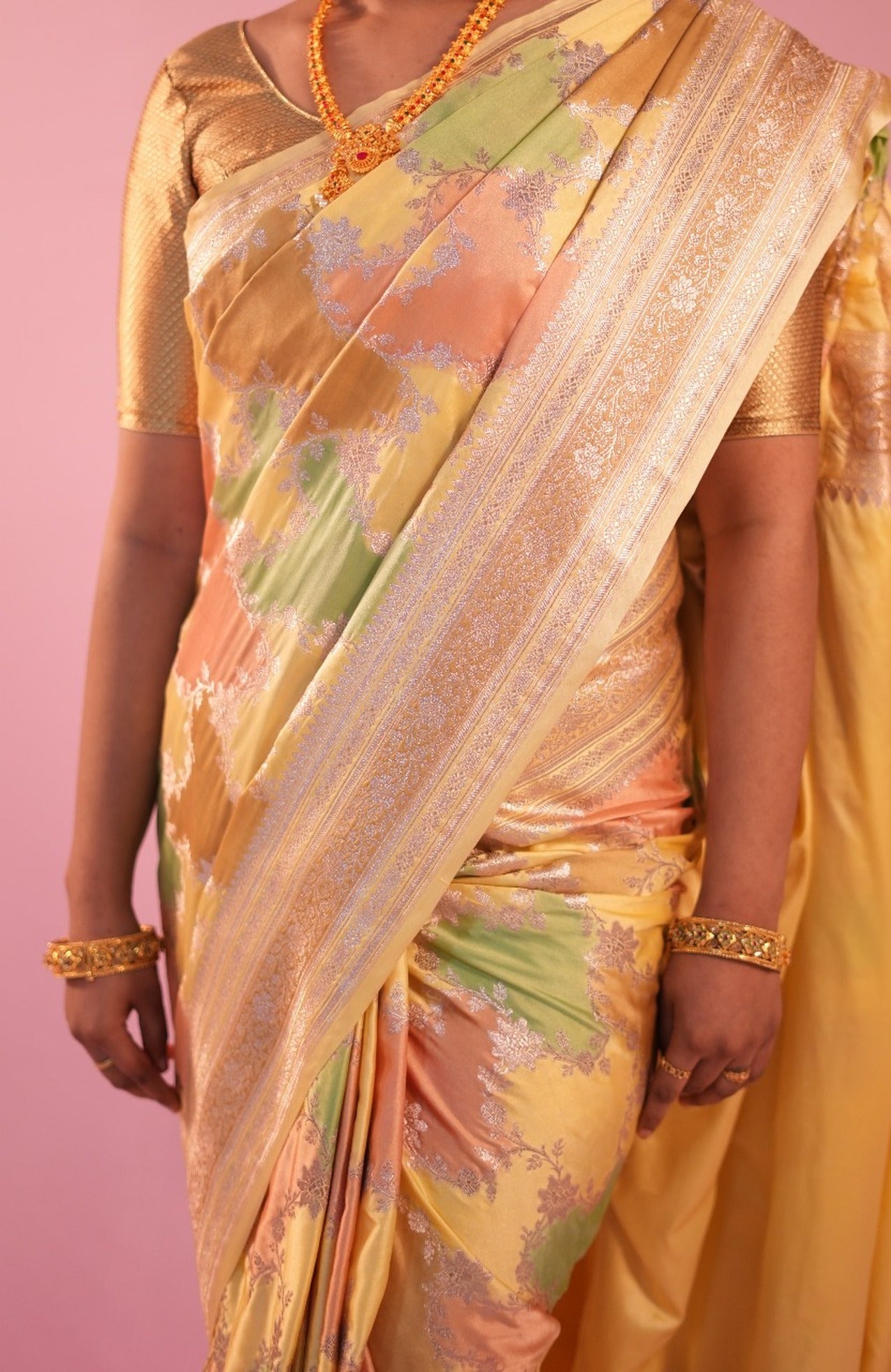 Banarasi Rang Kart Saree