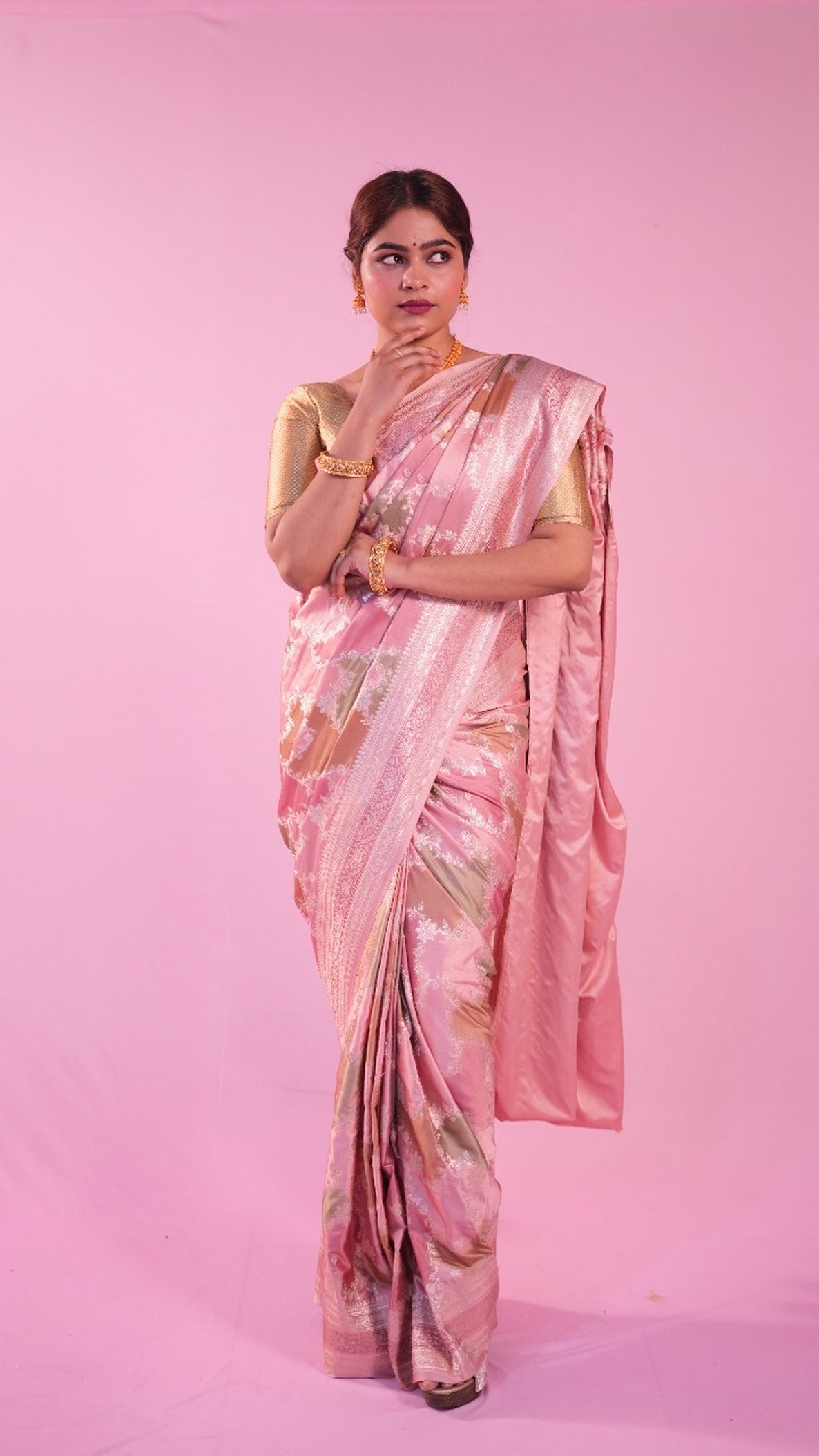 Banarasi Rang Kart Saree