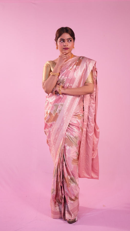 Banarasi Rang Kart Saree