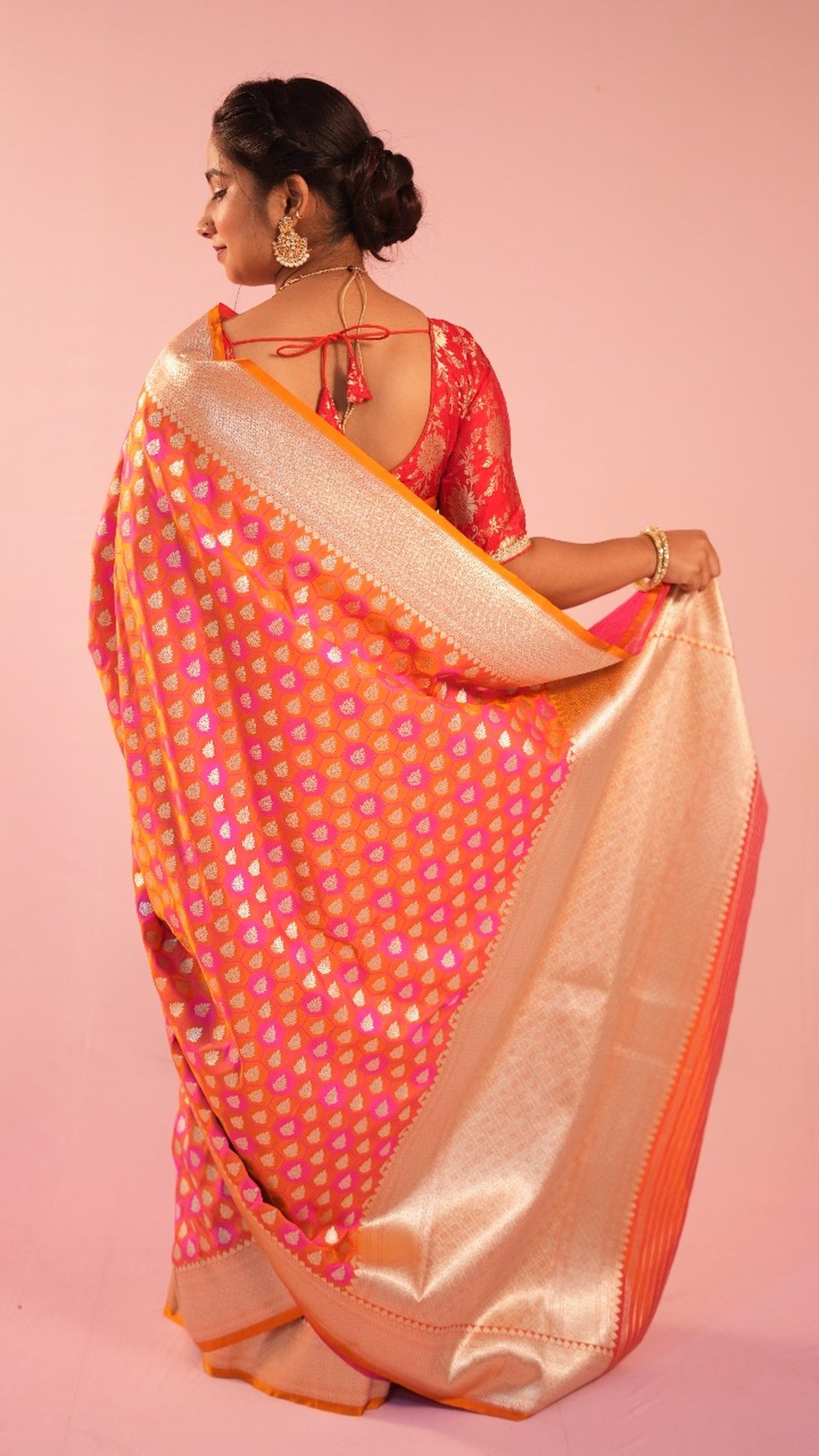 Banarasi HoneyComb Rangkart Saree